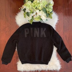 Victoria's Secret Pink Sherpa Bomber Jacket